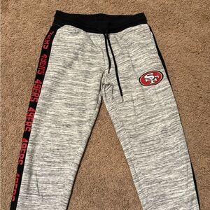 NFL Kids Gray and Black 49ers Joggers